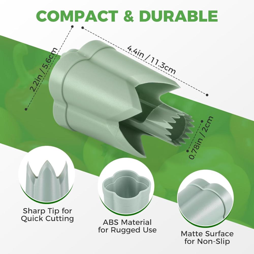 2-в-1 Удалитель сердцевины фруктов и перца Цветной удалитель сердцевины перца Инструмент для удаления семян Портативный кухонный инструмент Многоразовые инструменты для удаления сердцевины фруктов и овощей