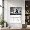 2026 Wall Calendar 12-month Cat Theme Calendar Funny Corporate Cat Wall Hanging Planner for Home Office School