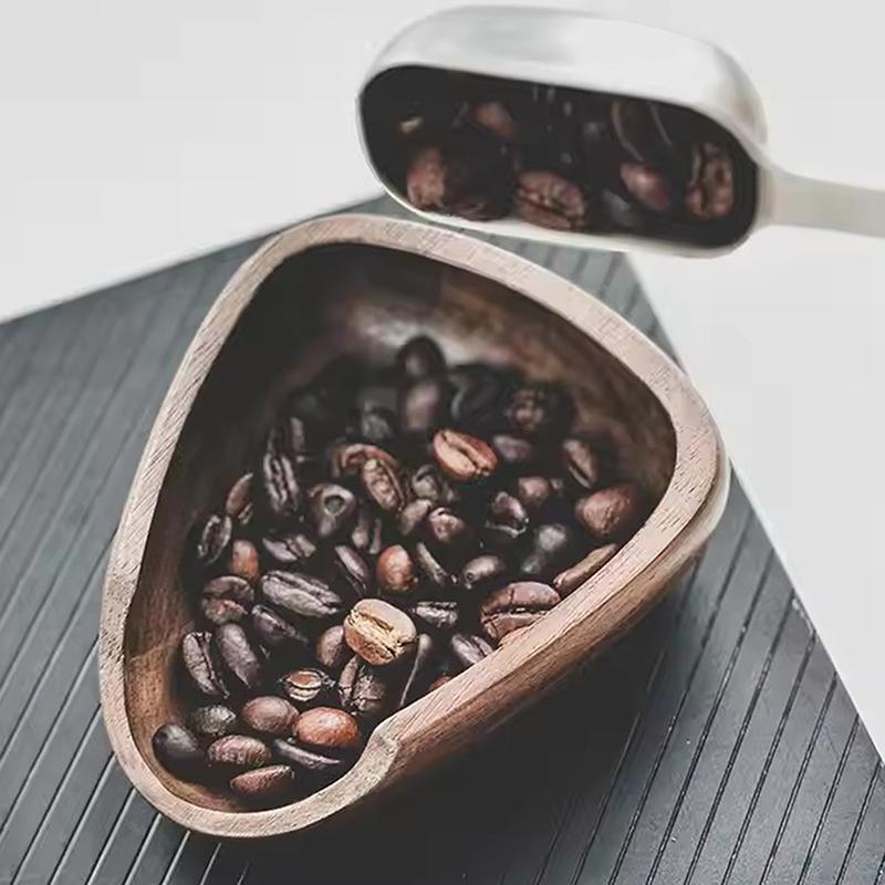 Дозирующий лоток для кофейных зерен из цельного дерева, портативная дозирующая бутылка, инструмент для поддержки кофе
