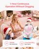 Electric Cotton Candy Machine, 1000W Electric Floss Maker With Cover, Commercial Cotton Candy Machine w/Stainless Steel Bowl & Sugar Scoop, Ideal for