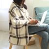 Lady Multifunction Tartan Blanket Scarf Wrap Shawl Keep Warm