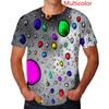Модная футболка Raindrop с 3D-печатью, капля воды, унисекс, забавная футболка с коротким рукавом