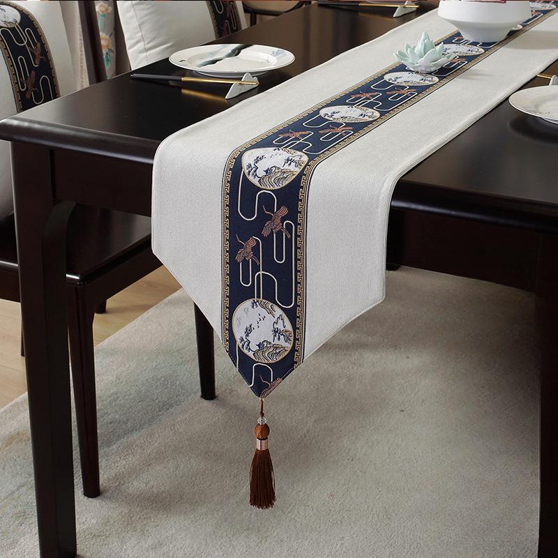 Водонепроницаемый новый китайский стиль настольный флаг чайная церемония дзен чайный коврик чайный стол ткань длинная полоса скатерть китайский стиль скатерть
