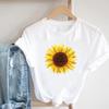 (Asian Size) T Shirt Top Flower Style Trend 90s Sweet Fashion Casual Clothing Tee Short Sleeve Women Print Lady Female O-neck Graphic T-shirt
