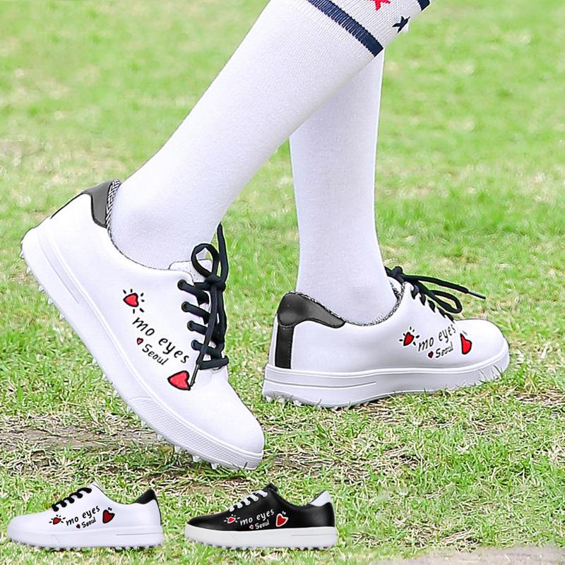 PGM Kid Girl Golf Shoes Size 30-36 Soft Comfortable Outdoor Casual Sneakers Breathable Walking Shoes Luxury Womens Sneakers