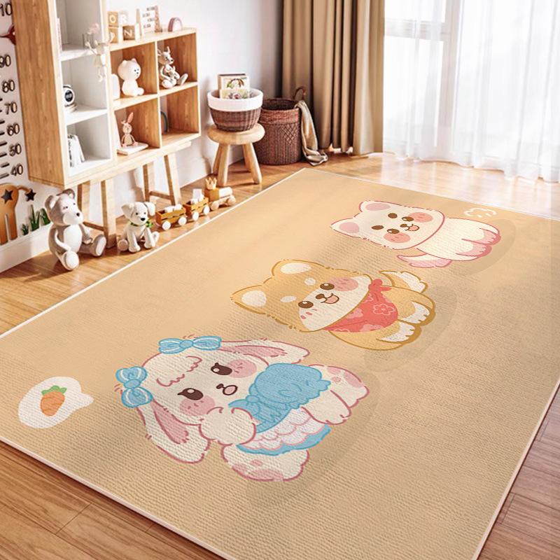 Living Room Sofa Coffee Table Carpet Cartoon Cute Bedroom Bedside Rug Children's Climbing Mat Easy To Clean Home Decor