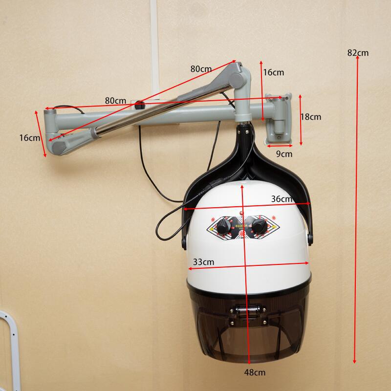 Wall-Mounted Hair Salon Steamer Dryer for Styling and Perming