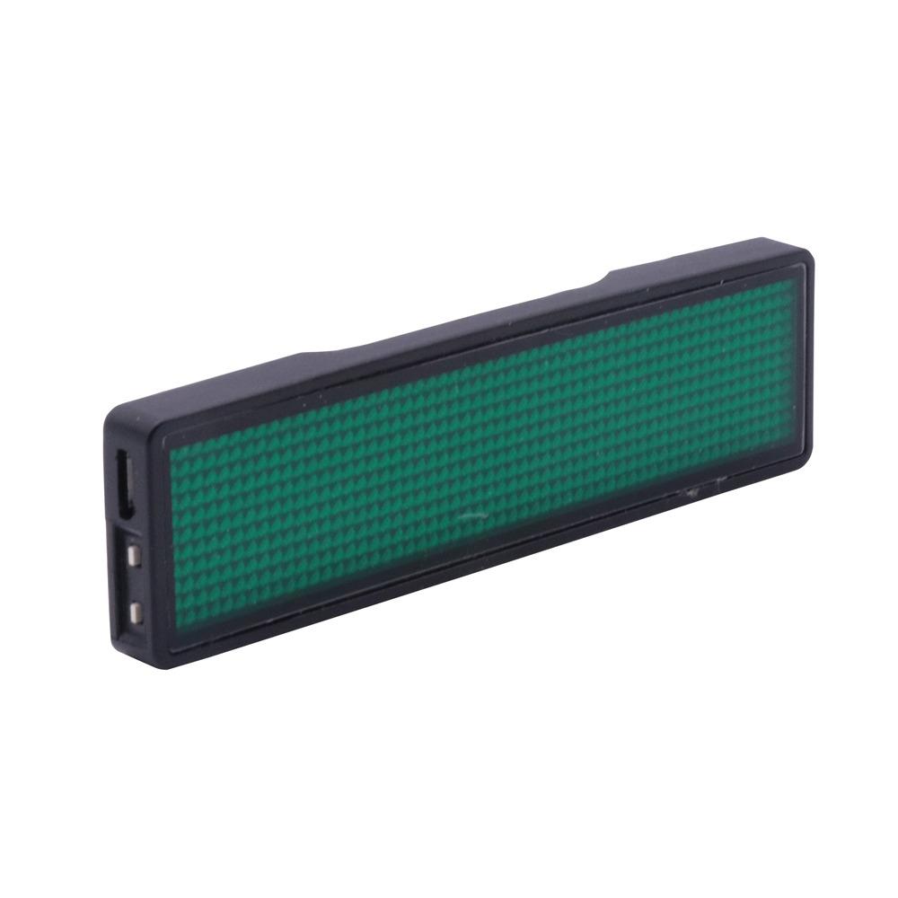 Доска объявлений с прокруткой Многоязычный цифровой светодиодный значок Светодиодный дисплей Светодиодная именной бирка Светодиодный значок имени