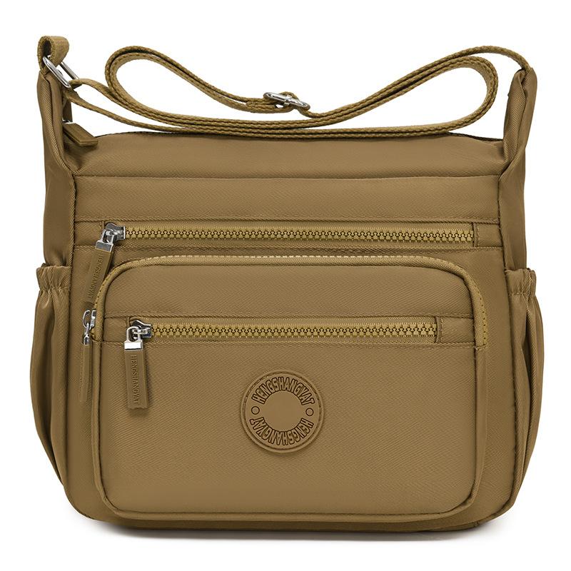 Нейлоновая женская сумка многослойная сумка для мамы большая вместимость сумка через плечо легкая водоотталкивающая сумка кросс-боди