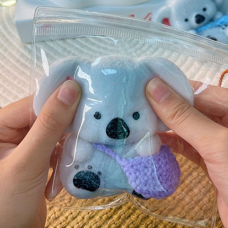 Кавайный коала, игрушка-сквиш, игрушка с медленным возвратом, фиджет-игрушки, ручная работа, силикон, снятие стресса, сквиши, сенсорные игрушки
