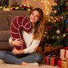 Christmas Pillow Soft Cute Winter Holiday Cushion Christmas Decorations Cute Plush Pillow for Bedroom Sofa Chair Home Living