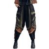 Fashion personality trendy cool women's clothing spring and autumn new denim hooded vest + elastic waist Harlan pants suit trendy