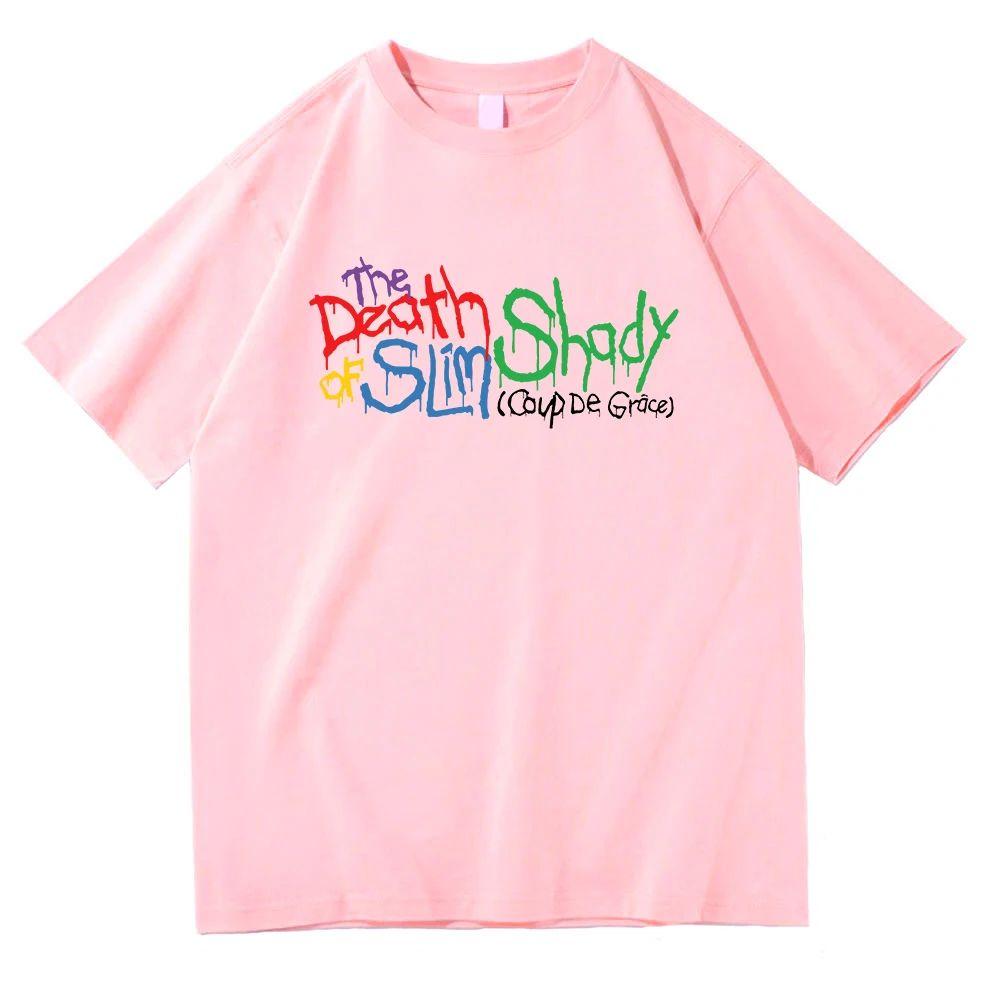 Eminem The Death of Slim Shady T Shirt Fashion Women Harajuku Hip Hop Retro T-Shirt Unisex High Quality Vintage Cotton Tees Tops