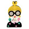 New Acrylic Wear Glasses Girl Brooches For Women Acetate Fiber Pin Lady Jewelry High Quality