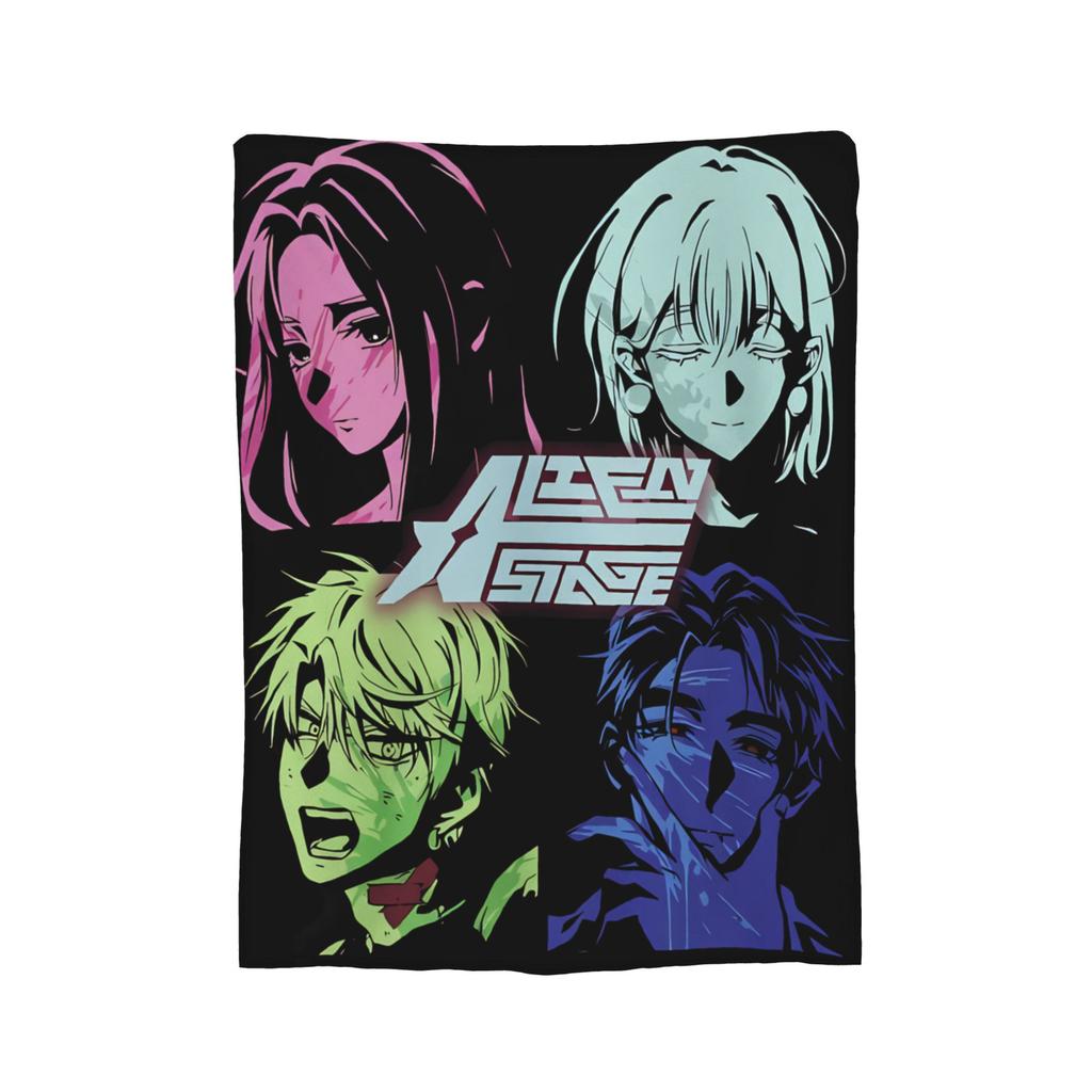 Инопланетная сцена Аниме Плед Фланелевый Мизи Суа Тилл Иван Хюна Лука Легкий Накидной Плед для Путешествий на Самолете Постель Коврик