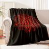 6 Size Warm and Cozy Flannel Blanket, Pentacle Symbol Goat Head Blanket, Sofa Bedroom Office Leisure Nap Cover Blanket,Nice Gift
