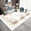 Luxurious Marble Geometic Carpet for Home Living Room Floor Mat Non-slip Bedroom Bedside Coffee Table Area Rugs Bathroom Doormat