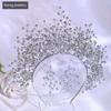 Исинская Модная Корона для Невесты со Стразами Алмазные Барочные Аксессуары для Волос Красный Свадебный Праздничный Головной Убор для Фотосъемки A234