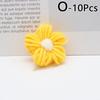 10pcs Hand-knitted Flower Applique Sew On Patches Floral Applique Decor For Clothes Shoes Hats Craft Diy Hair Clip Wedding Decor