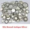 40 грамм микс кабошон базовая оправа ювелирные компоненты аксессуары античное серебро цвет цинковый сплав смесь