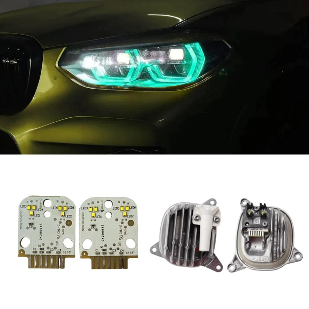 For BMW G01 X3 F97 X3 M G02 X4 F98 X4M 2018-2021 DRL Boards Angel Eye Daytime Running Light Chips 63117466107 63117466108 ysdn68
