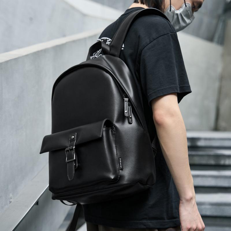 Рюкзак Рюкзак Trend Большая вместимость Мужской Студент Колледжа Досуг Компьютерная Сумка Кожаная Школьная Сумка