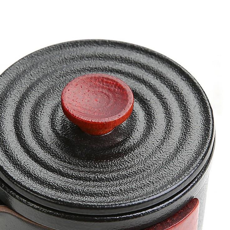 Kung Fu Tea Set One Pot Two Cups Portable Storage Bag Ceramic Teapot