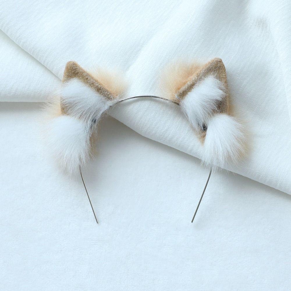 Cat Wolf Ears Idol Doll Headwear Cat Ear Hairband Headwear for Cotton Doll  Plush Doll Cosplay
