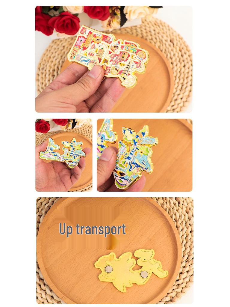 Магнит на холодильник Муданьцзян - Металлический сувенир с индивидуальным дизайном 2025