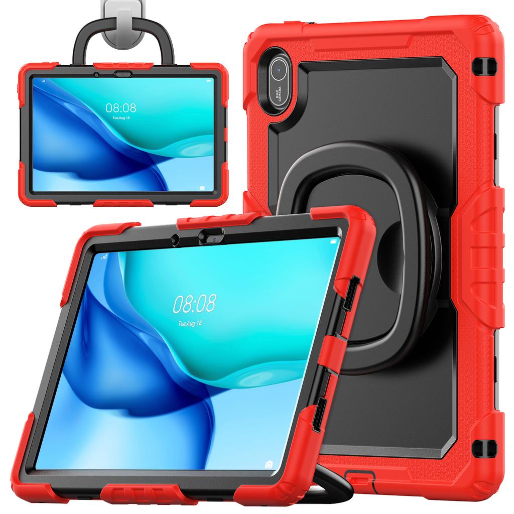 Чехол-кольцо с подставкой для Huawei MatePad SE 11, противоударный чехол для планшета из ПК + силикона