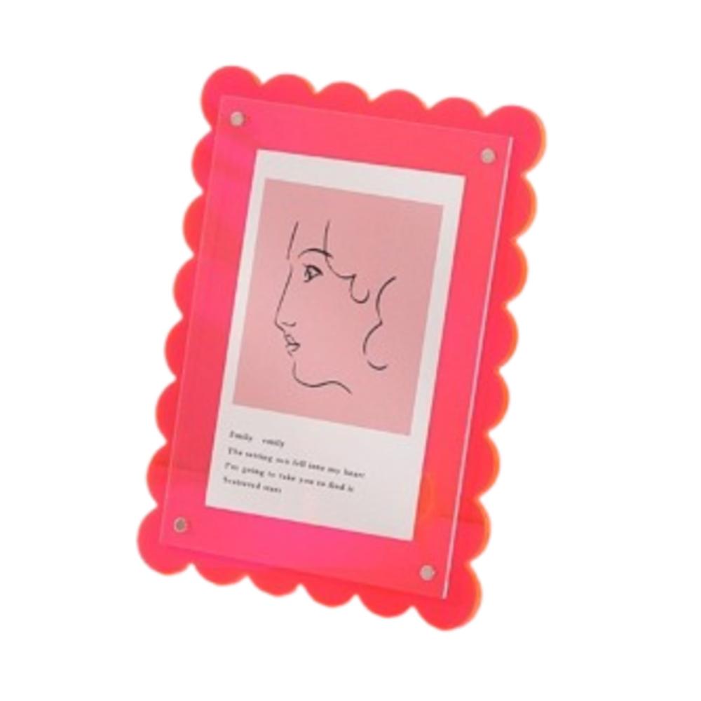 Desktop Display Photo Frame Acrylic Stand Photos Decorative Rack Photocard Holder for Home
