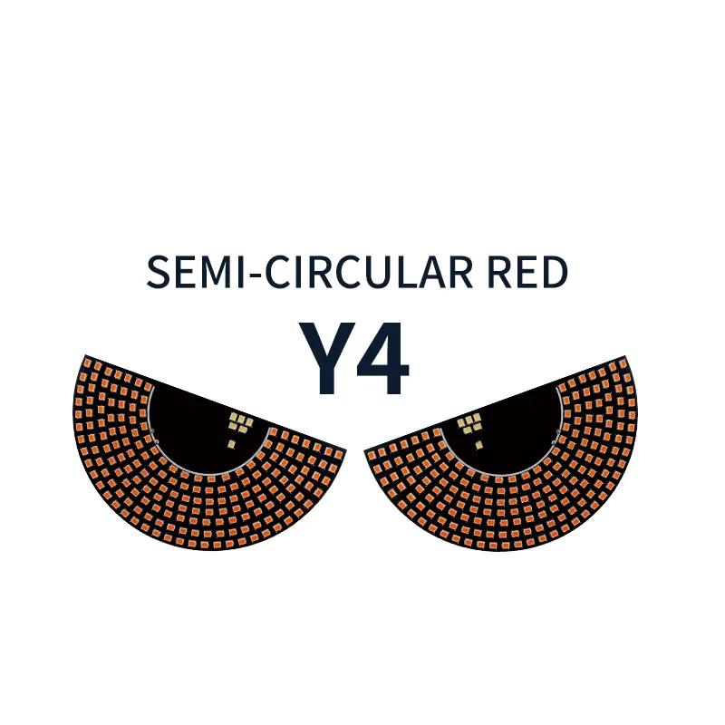 Светодиодные сигнальные огни для лобового стекла автомобиля, мигающие светодиодные декоративные огни USB, гибкие светодиодные панели для лобового стекла автомобиля, светящиеся в виде глаз дьявола