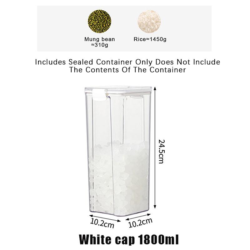 Прозрачные контейнеры для хранения продуктов Хранение на кухне Герметичные банки Пластиковые коробки для хранения Штабелируемые коробки для хранения продуктов