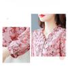 Женская шифоновая рубашка с цветочным принтом, летняя свободная повседневная и модная женская рубашка с рукавом девять дюймов