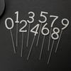 "Stylish Number Cake Toppers (0-9) with Alloy Diamonds for Birthdays & Weddings"