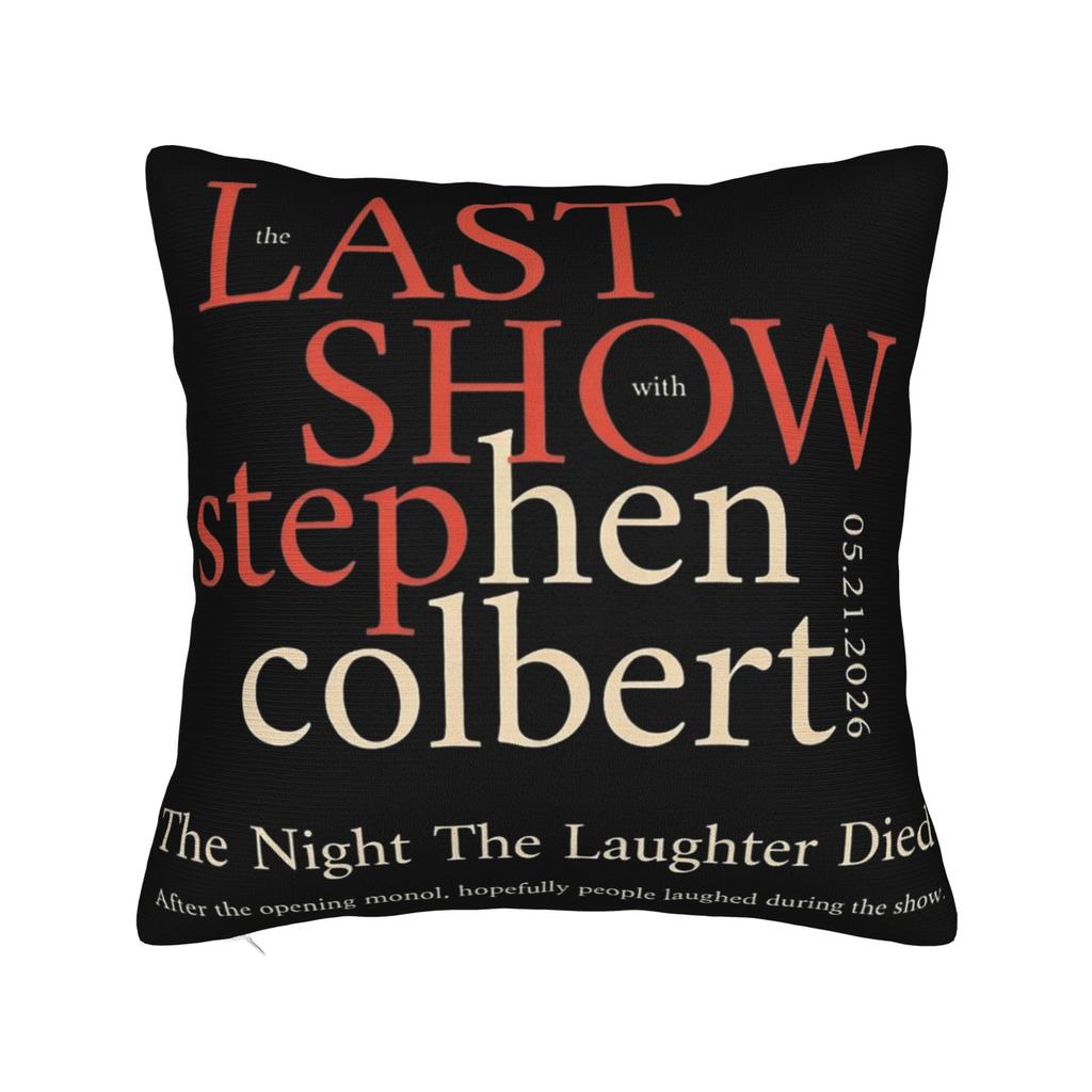 Decorative Pillow Covers Stephen Colbert The Late Show Accessories Home Throw Pillow Case Cover Zippered Multiple Sizes