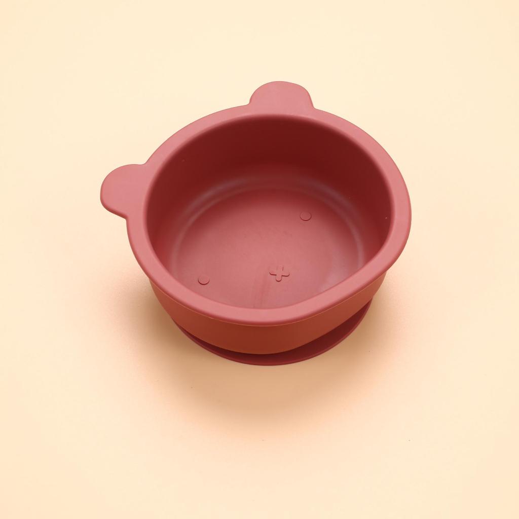 Премиальный силиконовый набор для кормления детей: Устойчивая к высоким температурам, противопадающая присоска и защитная пластина