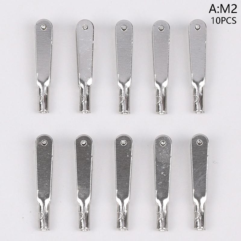 10 шт. M2/M3 Металлический железный вилочный наконечник, тяга, соединитель, зажим, рог, сплав, винтовой набор аксессуаров для радиоуправляемого самолета, модели автомобиля, самолета
