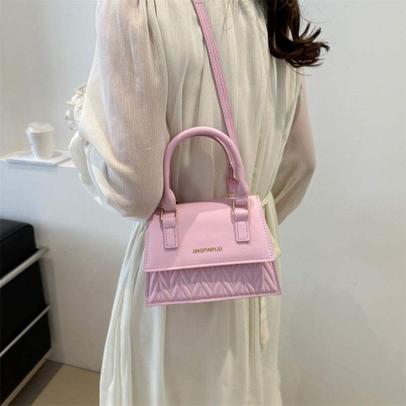 Retro Fashion Retro Fashion Spring New Korean Version Simple Casual One Shoulder Hand Wire Crossbody Small Square Bag
