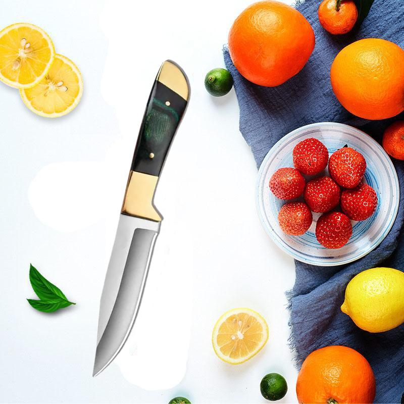 "The Inner Mongolia Hand Knife for Meat and Fruit Is Sharp, Versatile, and Ideal for Use At Home and Outdoors."
