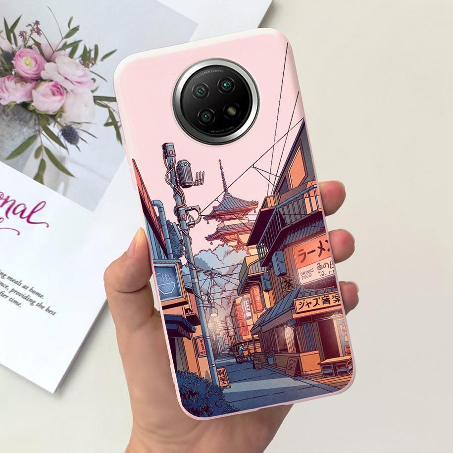 For Xiaomi Redmi Note 9T Note 9 5G Case Fashion Flower Shockproof Silicone Soft Matte Phone Cover For Xiomi Redmi Note 9T Fundas