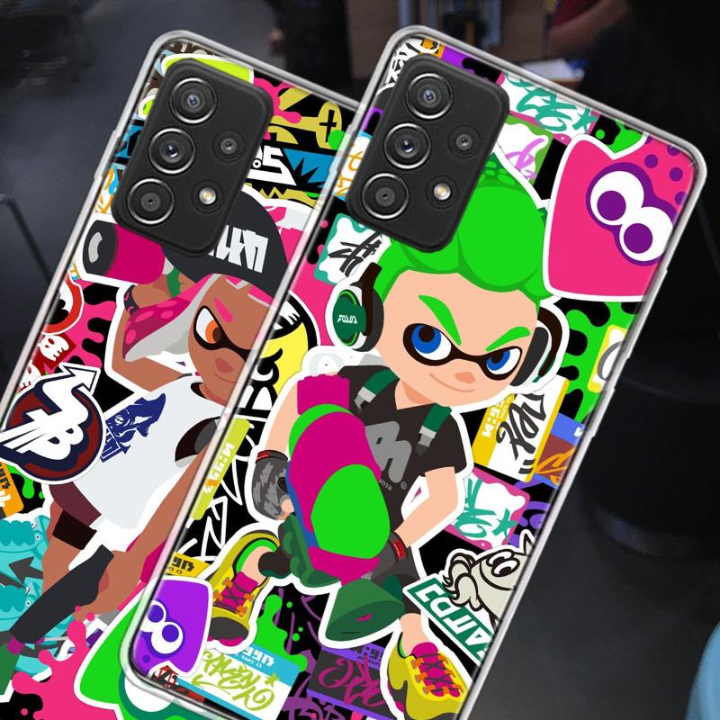 Игровой чехол для телефона S-Splatoons для Samsung A54 A57 A37 A17 A14 A15 A12 A24 A34 A55 A35 A25 A52S A07 A05S A04S A22 A32 A72 Galaxy Нет