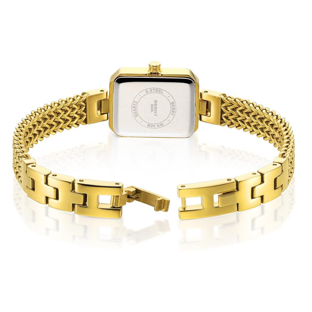 BERNY Women's Rectangular Mini Quartz Watch