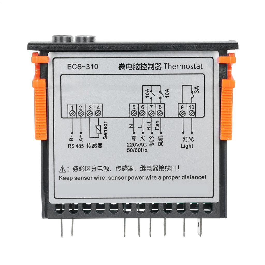 Микрокомпьютерный контроллер температуры ECS310 Цифровой термостат-регулятор с датчиком NTC