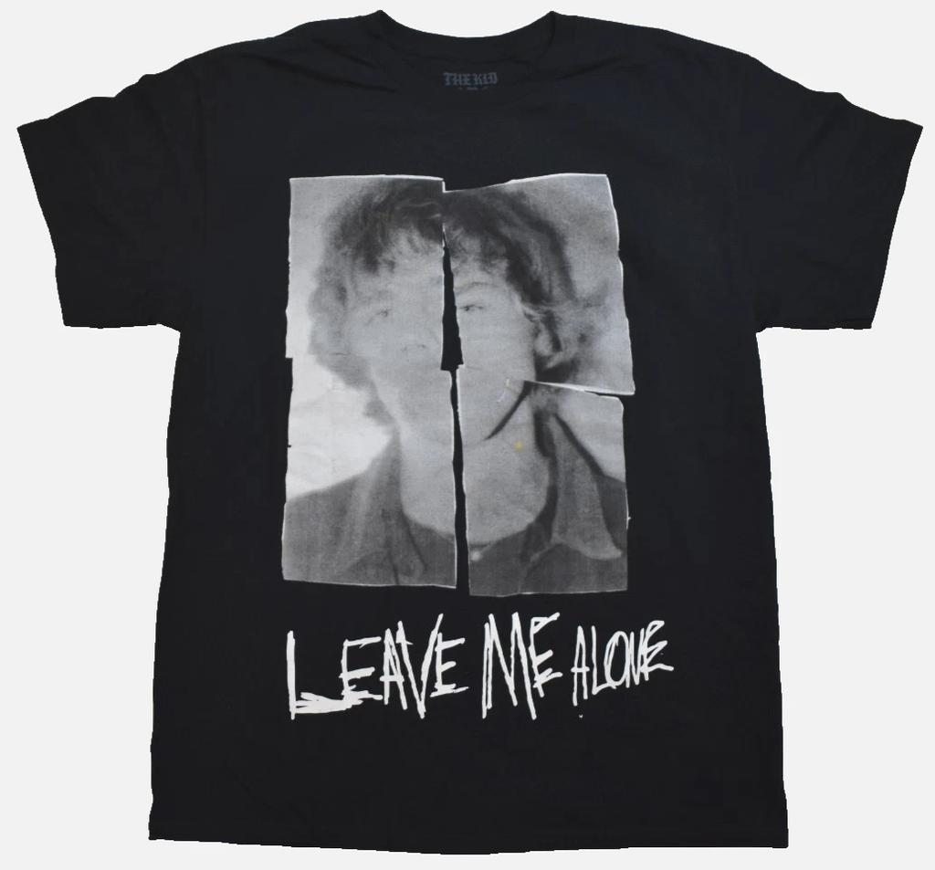 The Kid Laroi Мужская Черная Рубашка Leave Me Alone Новая Большой