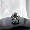 Винтажное кольцо-крест, готическое открывающееся кольцо на палец, креативное кольцо с сердечком и любовью для пары