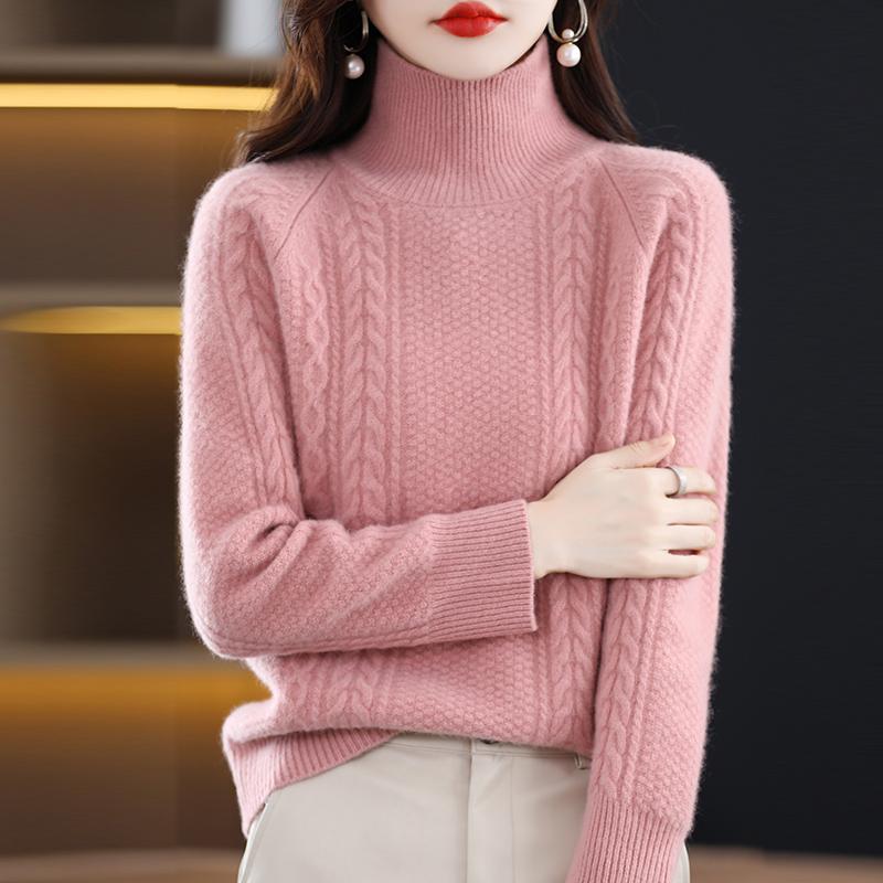 Женский кашемировый свитер Qinghe кашемир 30% кашемир 70% шерсть осенне-зимний кашемировый толстый пуловер мягкий и теплый