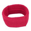Unisex Sports Elastic Breathable Soft Warm Sweat Absorbing Hairband Head Wear (Red Rose)