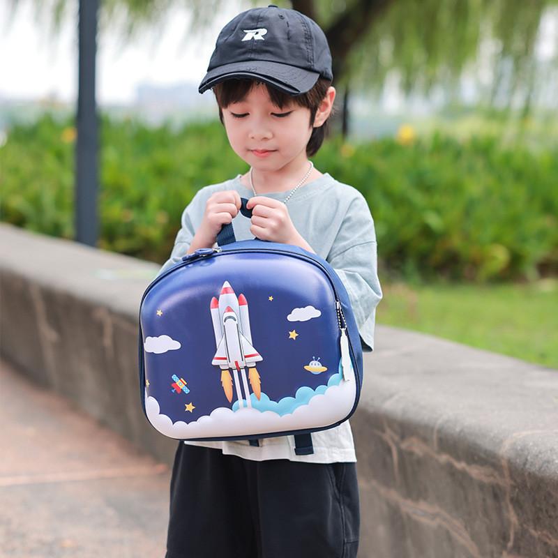 Trendy Cute Nylon Animal Print Kids Backpack For Preschool And Kindergarten