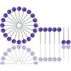 200Pcs 1/8 Inch Map Tacks (Purple)